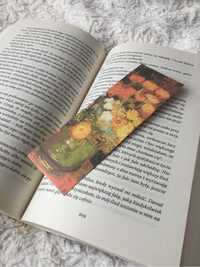 Zakładka do książki podręcznika Van Gogh kwiaty kolorowa obrazy