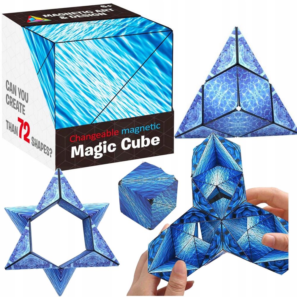 Układanka Kostka Gra Logiczna Magnetyczna Magic Cube Fidget