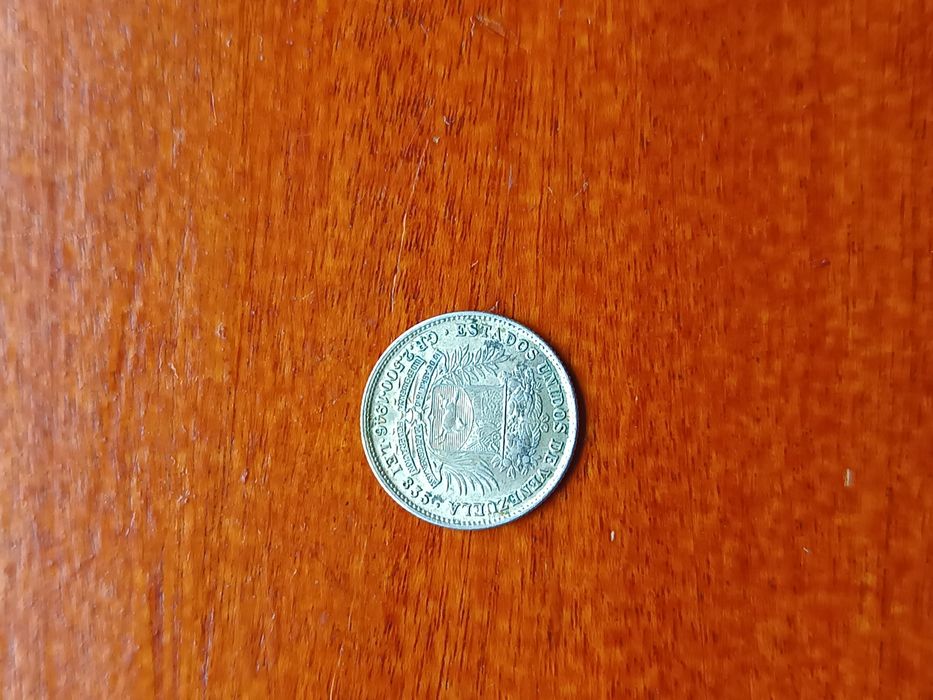 Moeda em prata Venezuela