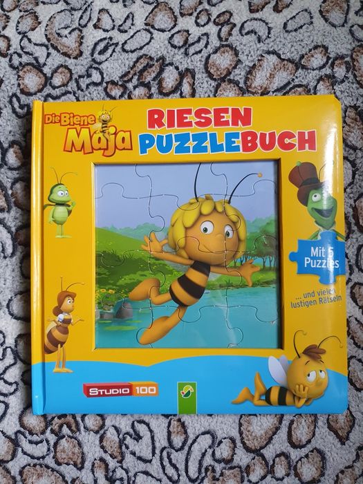 Книга з пазлами і завданнями, 5 шт, фірмова, Бджілка Майя