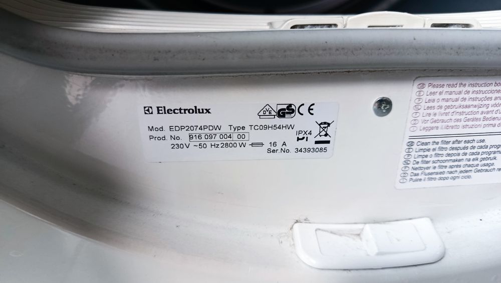 Máquina de secar Electrolux ( Avariada)