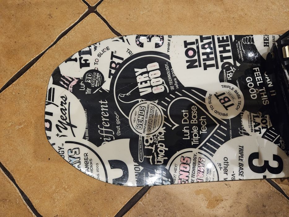 Deska snowboardowa TBT 138 cm + wiazania Ride