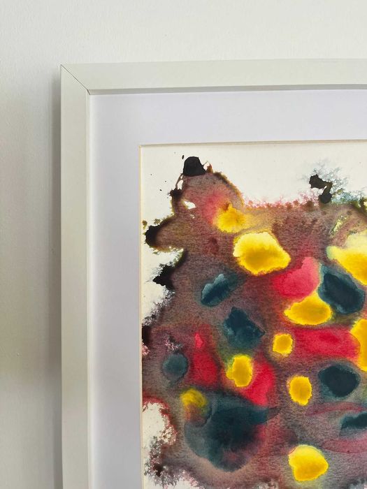 Pintura abstrata em acrílico