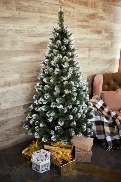 Снежная Королева|1м искусственная новогодняя елка|ель с бел. кончиками