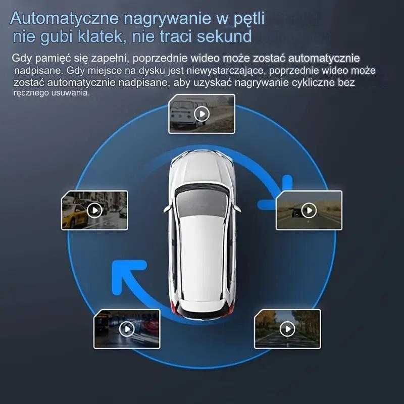 Wideorejestrator Lusterko Kamera Samochodowa Tył HD 32GB