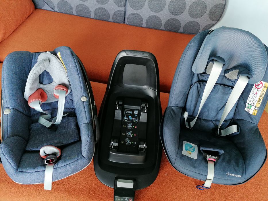 Zestaw fotelików Maxi Cosi 2way Pearl, baza 2wayFix, nosidło 0-13 kg
