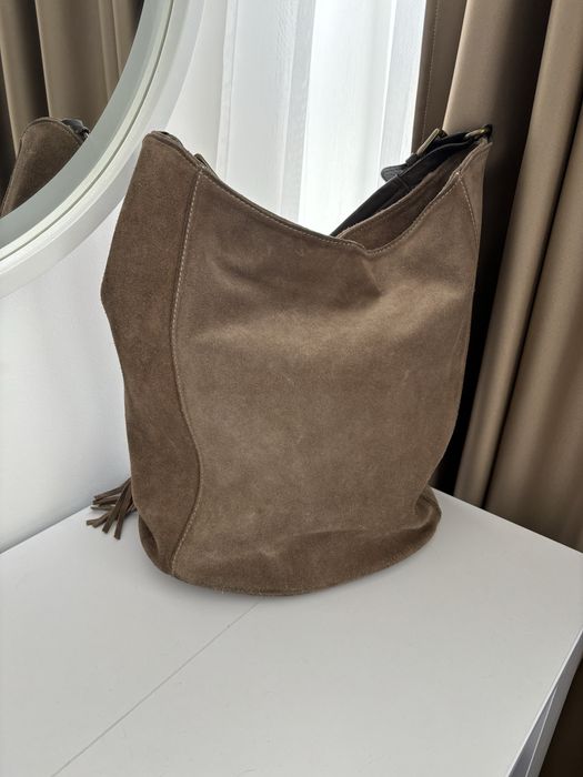 Замшева сумка шоппер mangotti