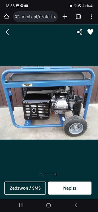 ENDRESS ESE 6000 DBS Agregat prądotwórczy 400V trójfazowy 5,5 /