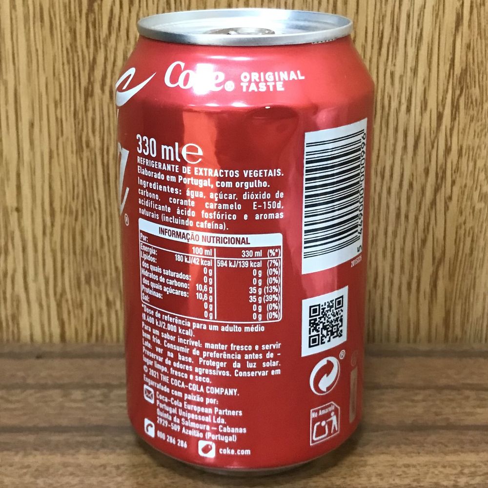 Lata Coca-Cola Vazia e Fechada - Erro de Fábrica ( RARO )