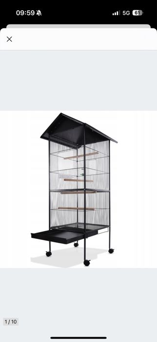 Duża klatka woliera dla ptakow papug