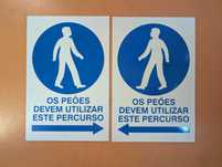 Conjunto de elementos de sinalização