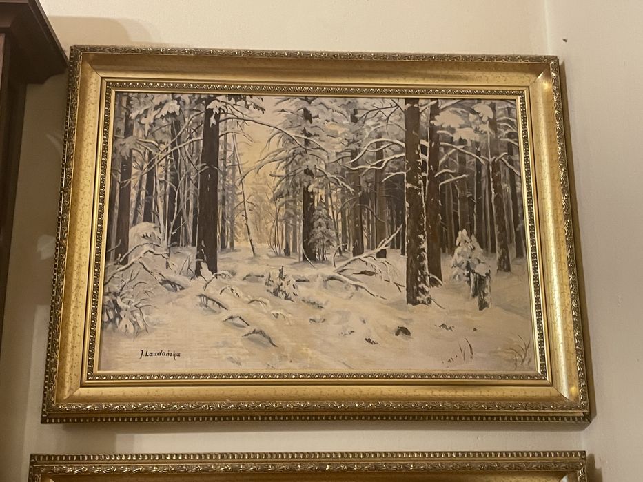 Sześć obrazów cztery pory roku w Polsce Laudańska