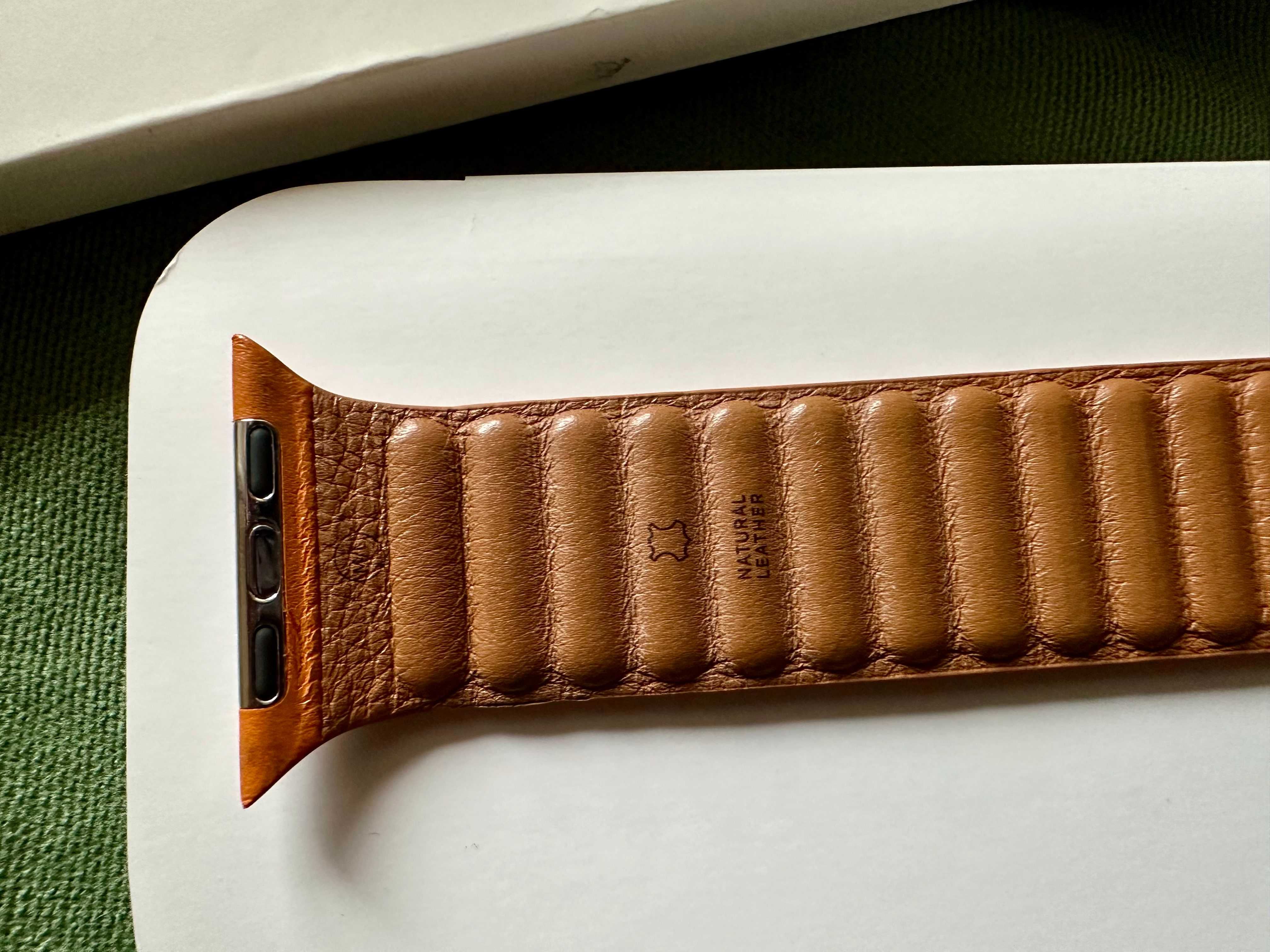 Ремінець Apple Watch Leather Link 44/45 mm Golden/Як новий/Оригінал