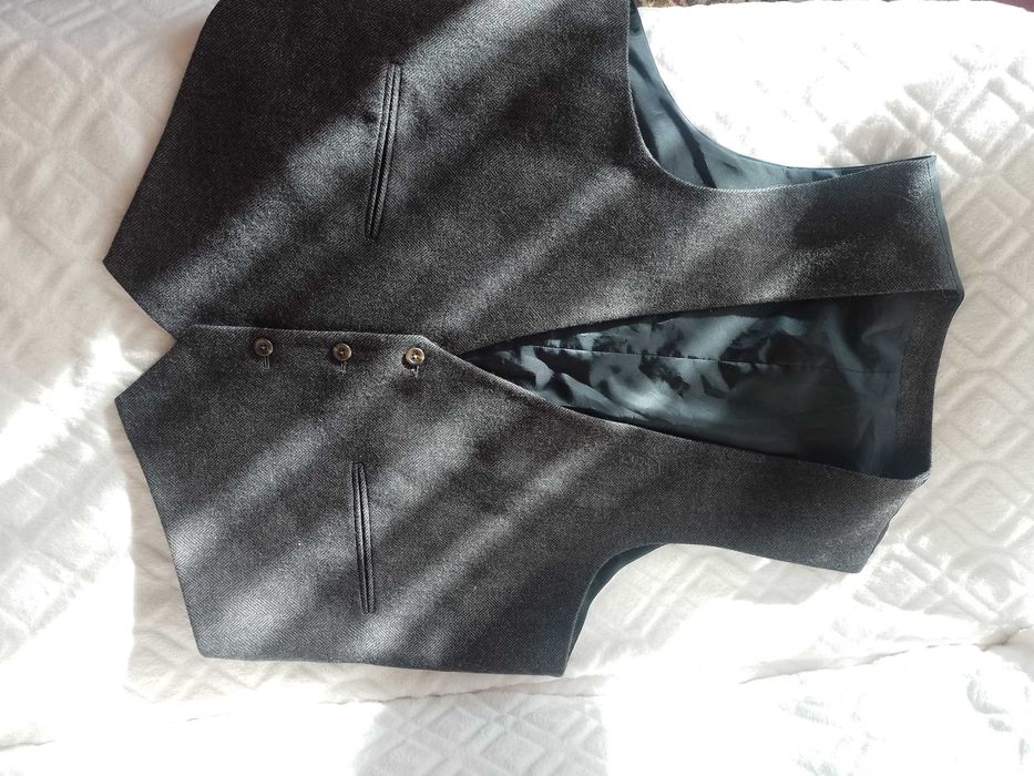 (2XL) ASOS/ Wełniana kamizelka garniturowa z Londynu