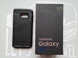 Samsung S7 Black + case Spigen