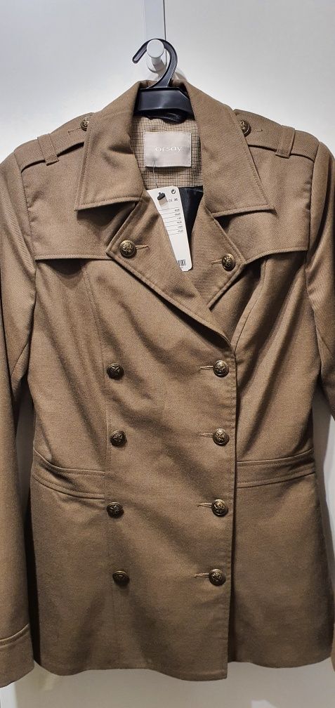 Marynarka Orsay 36 S mitarna khaki