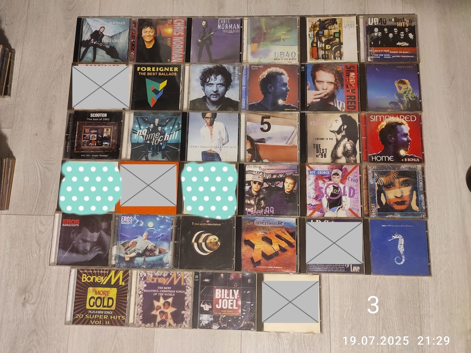 Płyty CD z muzyką z lat 90-tych, 80-tych na sztuki