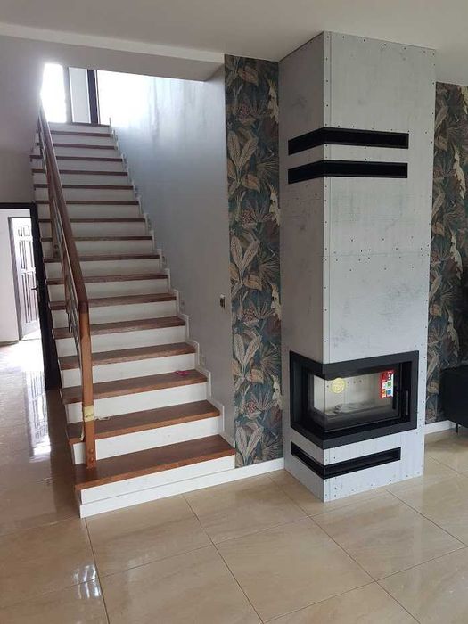 Kominki Kamko - wkład narożny Kratki Simple stalowy 6kW + zabudowa.