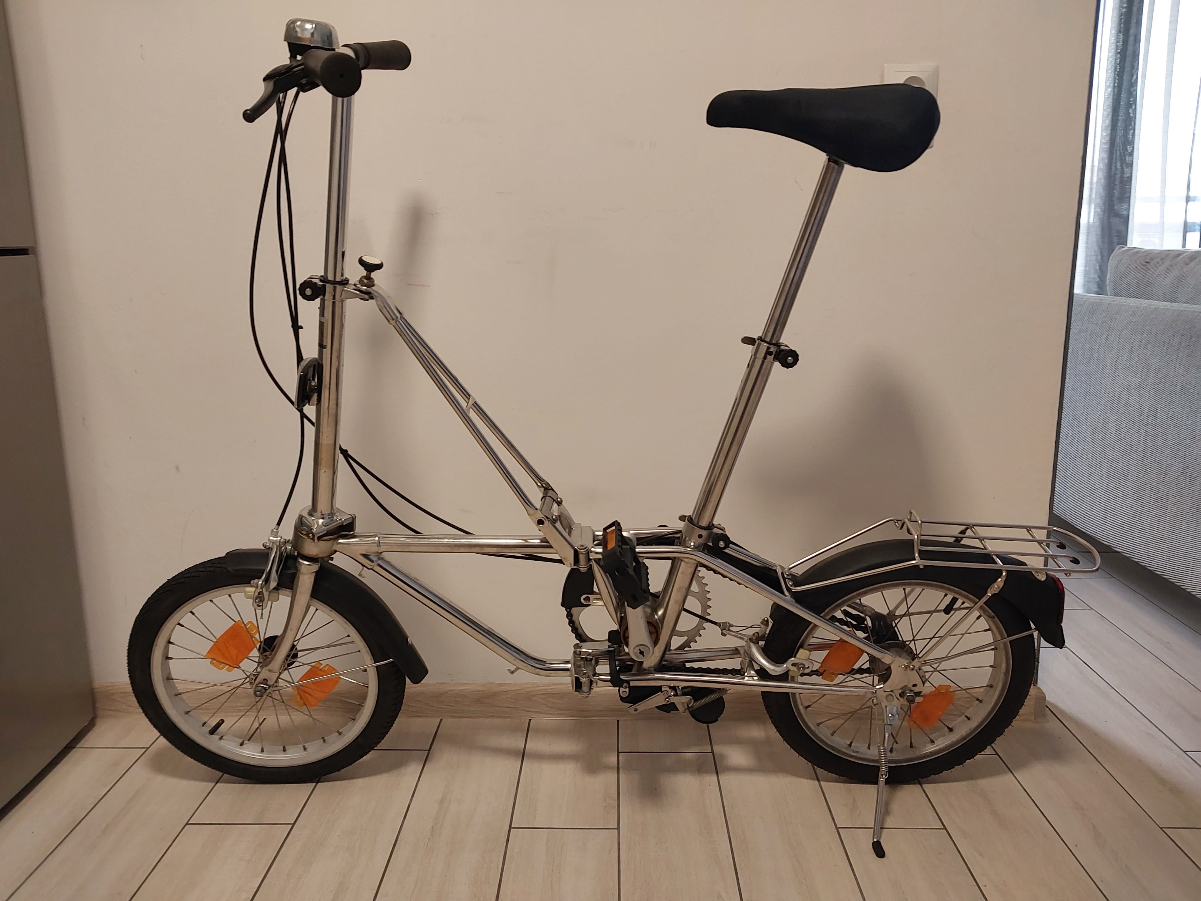 RARYTAS Rower składany składak 16" Dahon California stal nierdzewna