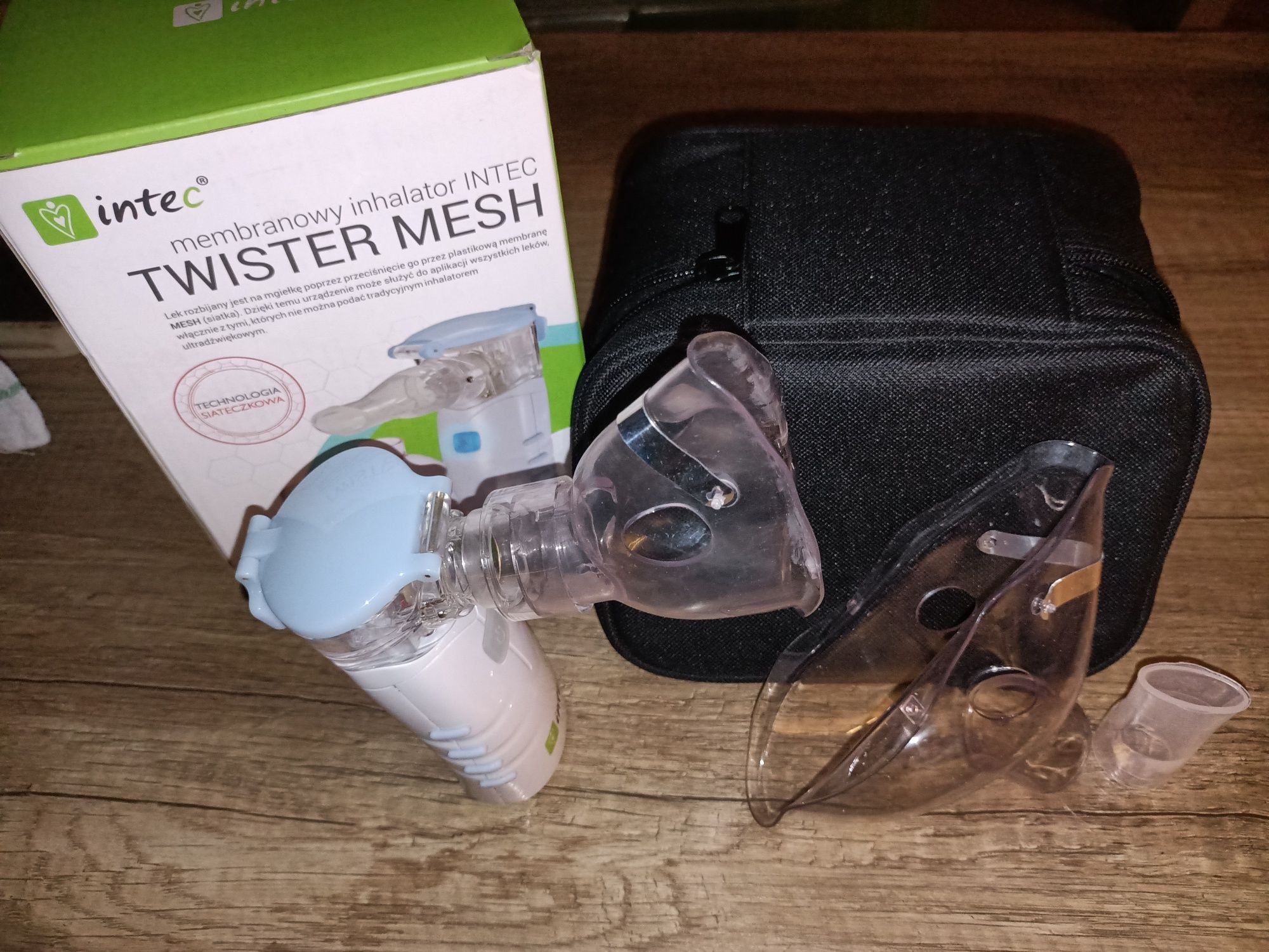 Sprzedam inhalator firmy Intec Twister MESHK wraz z zasilaczem
