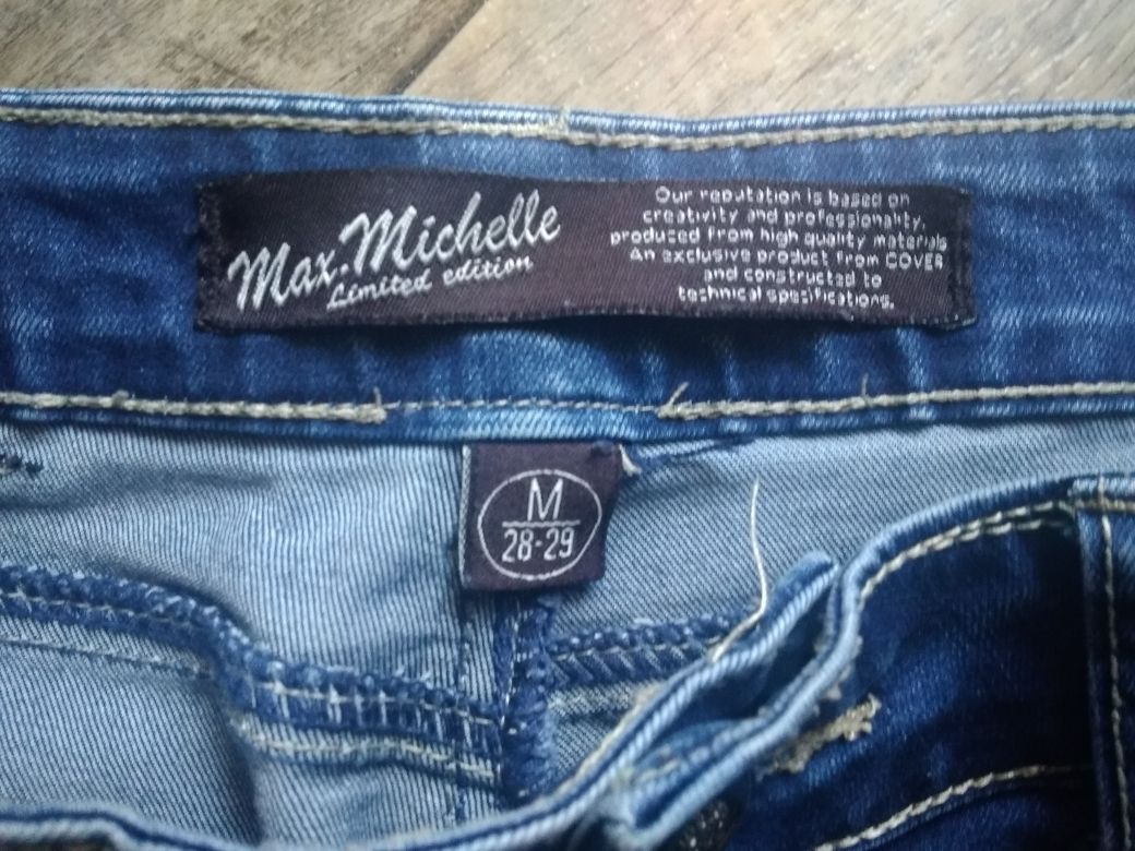 Spodnie damskie jeansowe rurki rozm. M 28-29 jak nowe