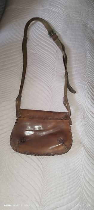 Sprzedam starą torebkę z prawdziwej skóry własnoręcznie robioną