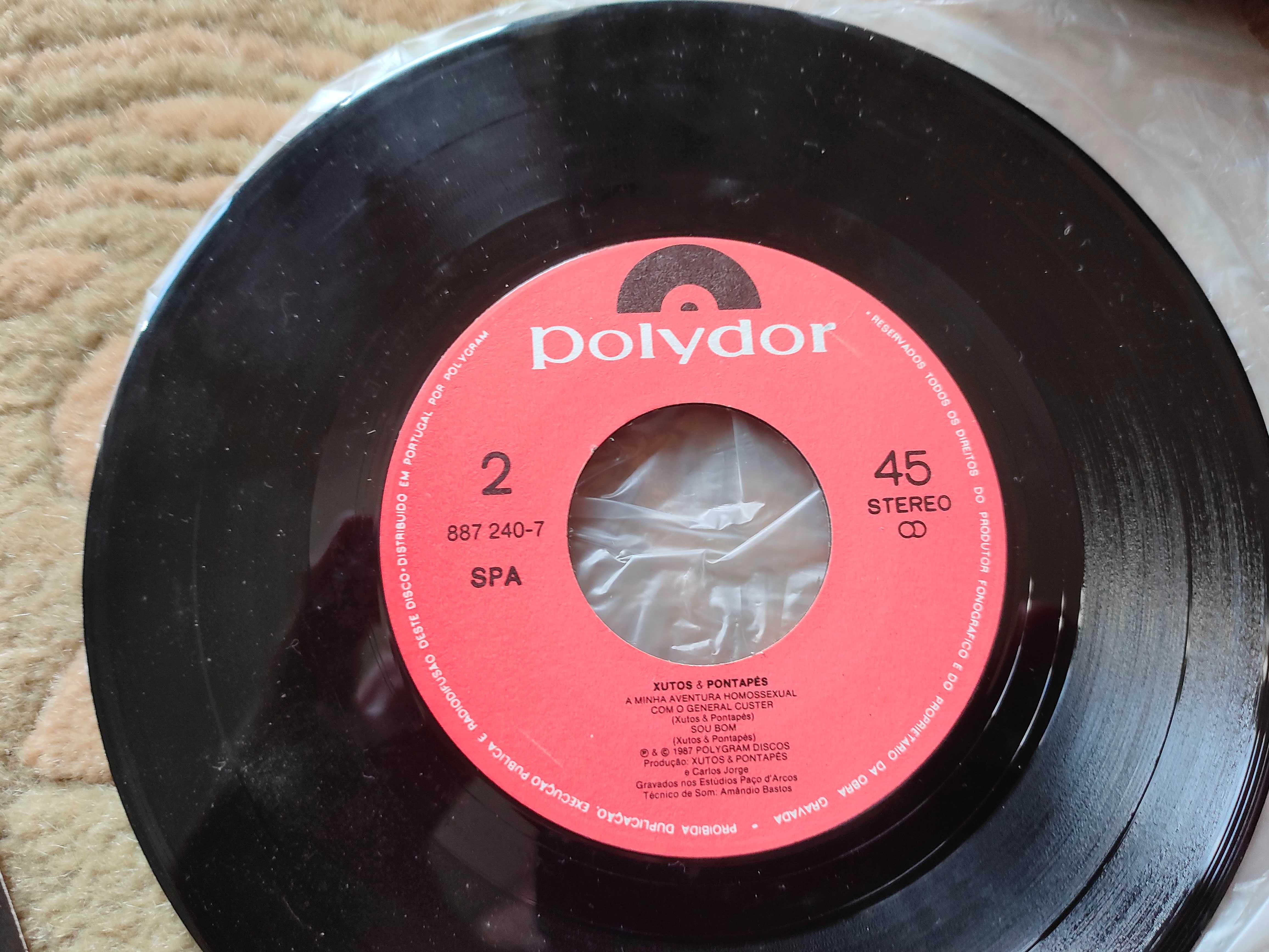 disco vinil 7º single dos xutos e pontapes