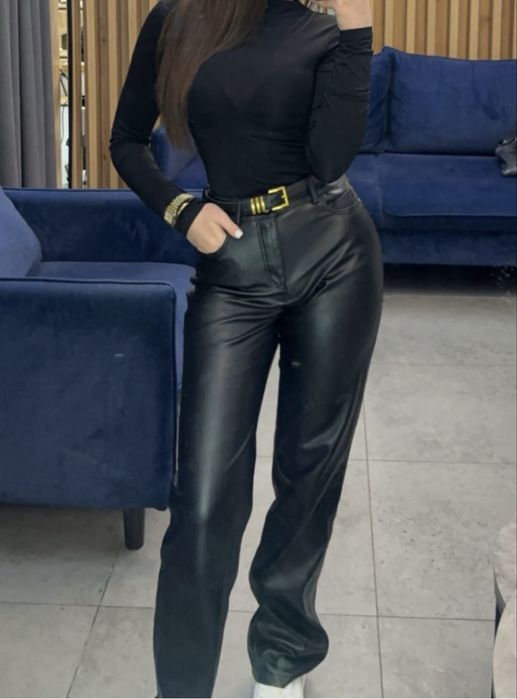 Шкіряні брюки Zara