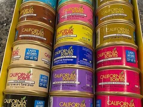 Ароматизатори автомобільні California Scents (В АСОРТИМЕНТІ)