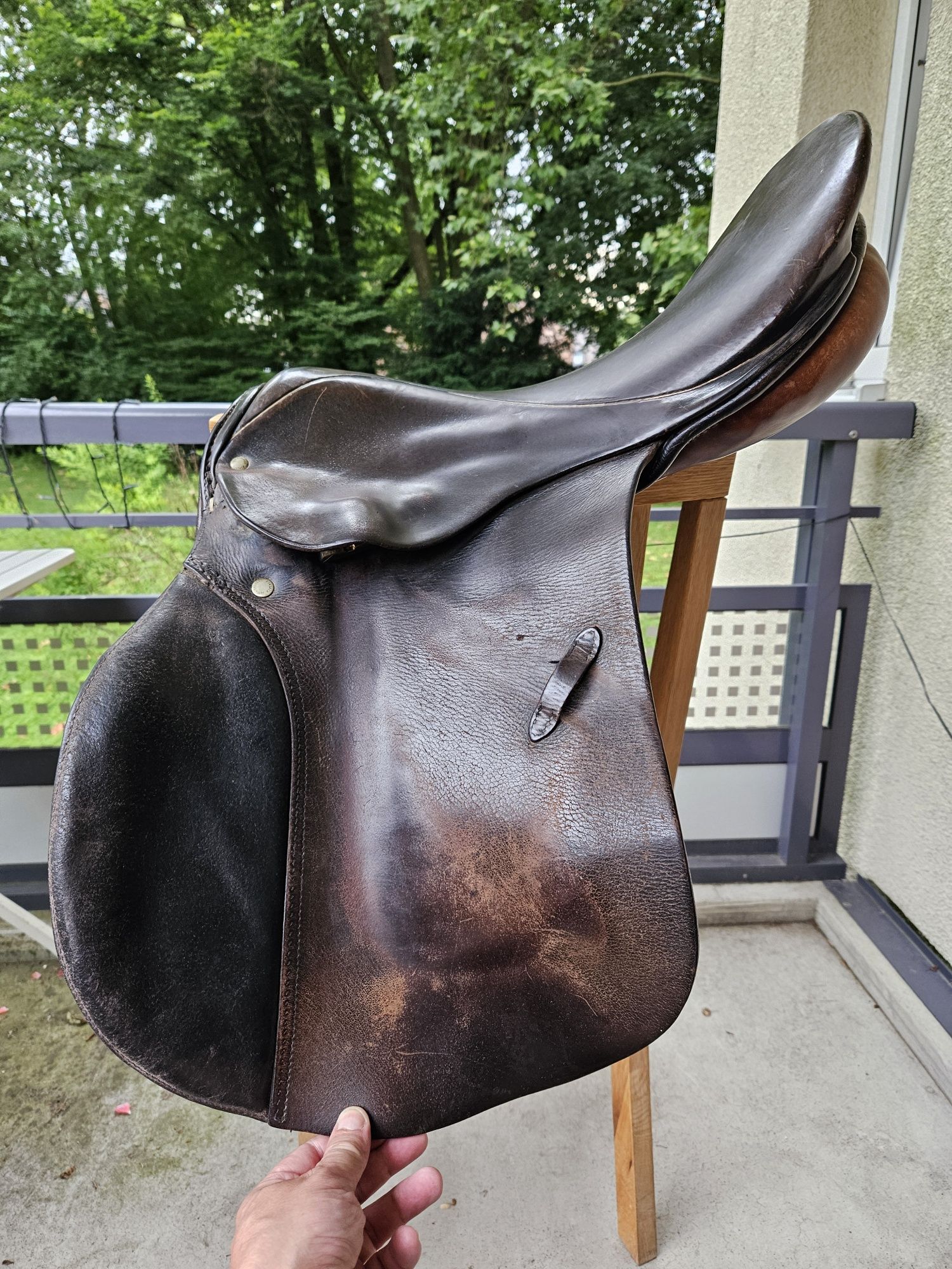 Siodło skokowe 17", używane, Stübben Germany.