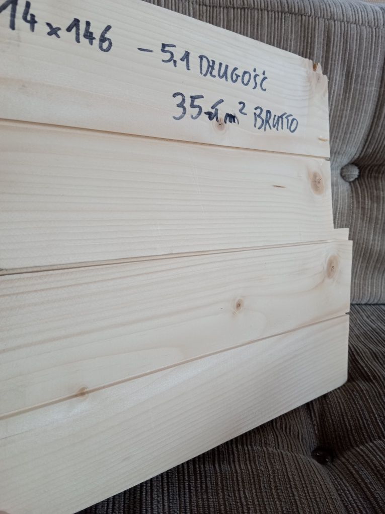 Deska skandynawska tarasowa impregnacji NTR ryflowana 28x145