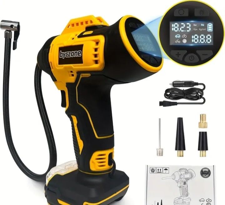 Dewalt компресор працюж від акб,та віід прикурювателя