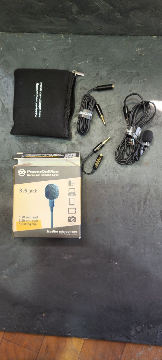 Мікрофон петличний для смартфона PowerDeWise Lavalier Lapel Microphone