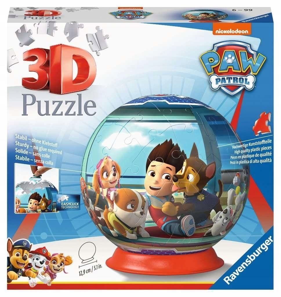 Puzzle 3d 72 Psi Patrol, Ravensburger