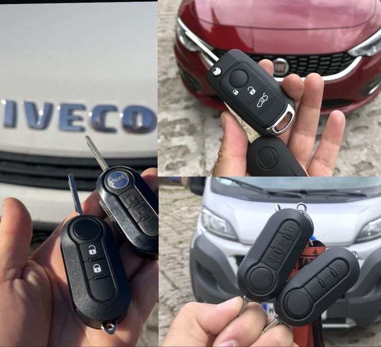 Kluczyki Fiat, Iveco, Alfa Romeo, programowanie, zgubione, stacyjki