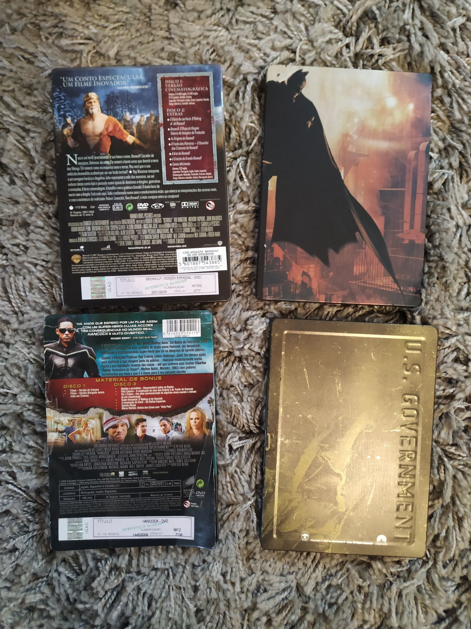 Vários DVDs capa metálica