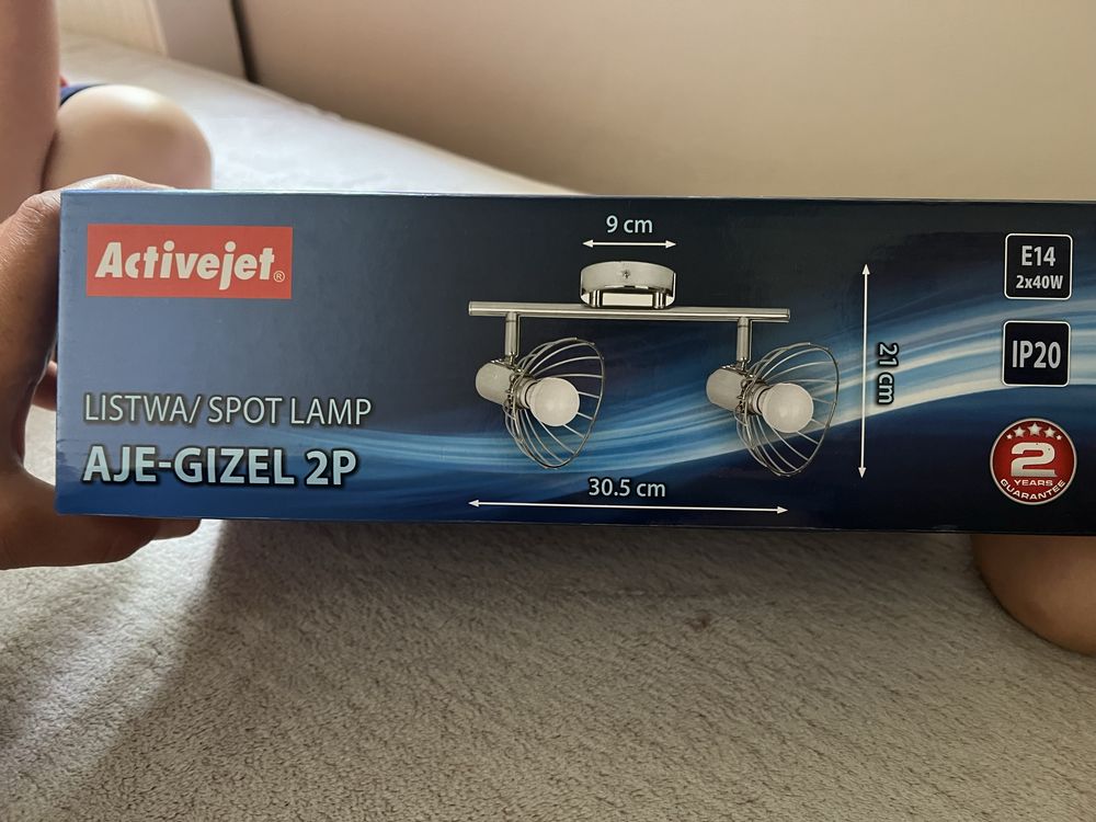 Spot lamp, listwa Gizel 2p NOWA