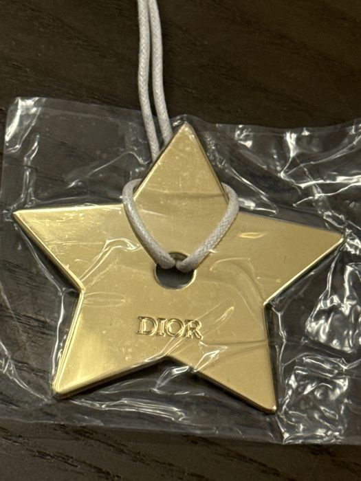 Зірка DIOR золота підвіска-брелок нова