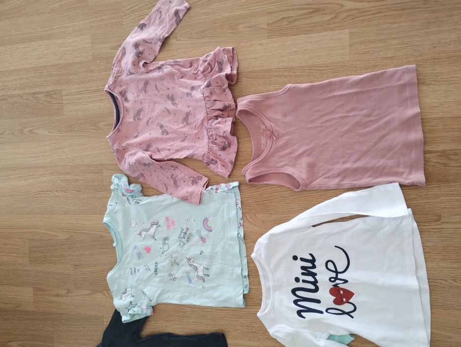 Komplet bluzek dla dziewczynki 92