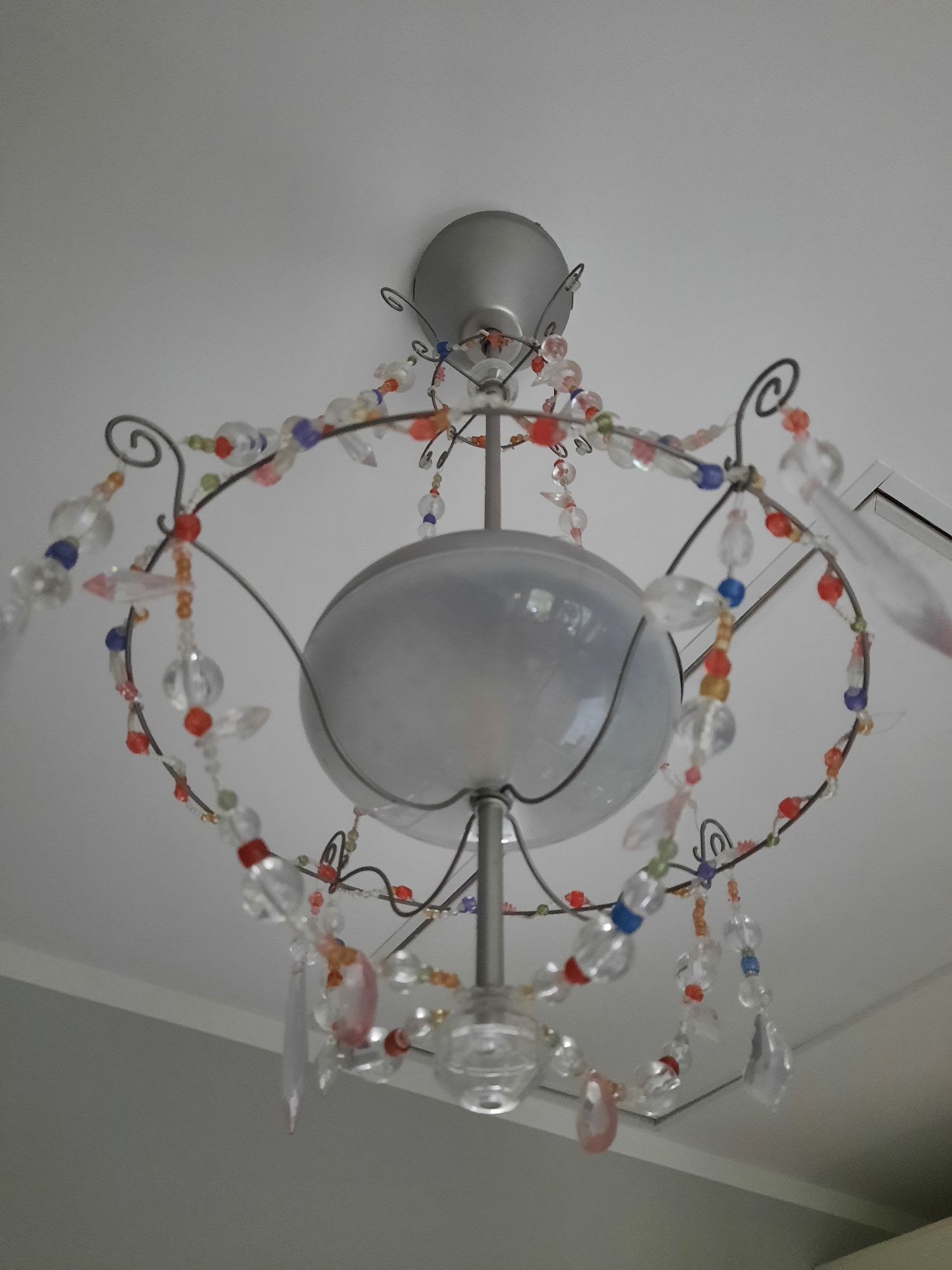 Piękna kryształowa lampa dla dziewczynki IKEA Minnen