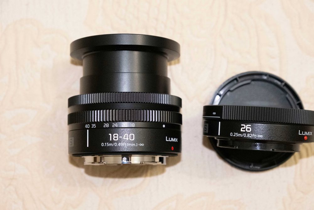 Lumix 18-40mm e 26mm f8 para montura L
