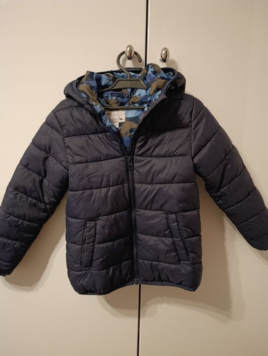 Ładna kurtka chłopięca pikowana jesienna marki Lupilu rozmiar 116
