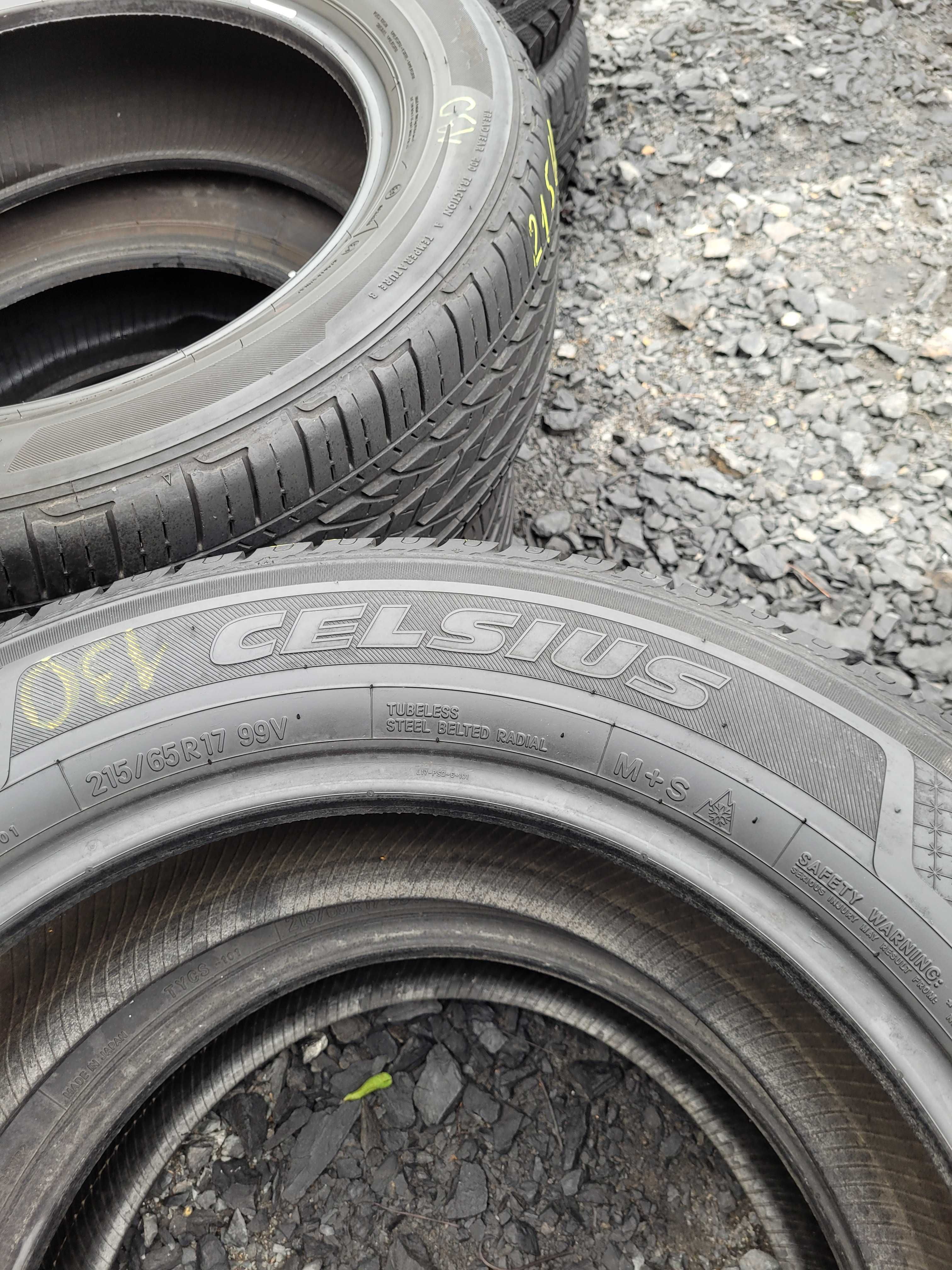 WYSYŁKA 2 Opony Wielosezonowe 215 65 R17 Toyo Celsius 2017r.