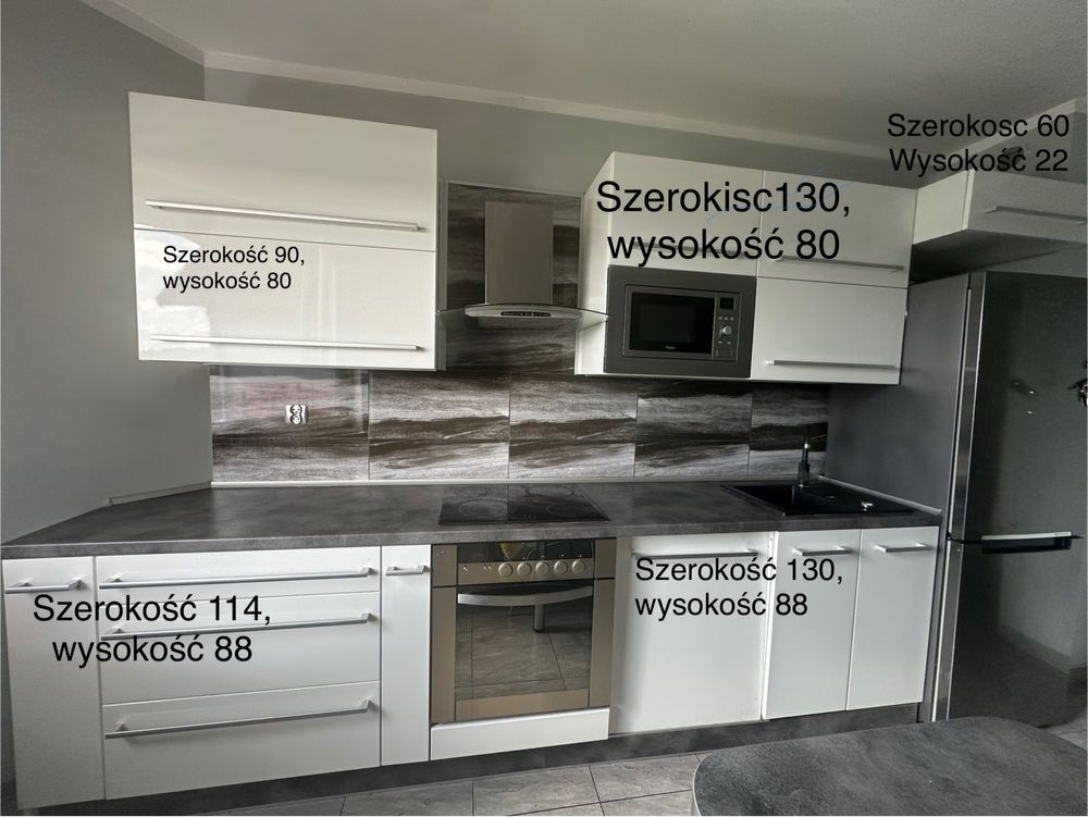 Zarezerwowane -Meble kuchenne na wysoki połysk