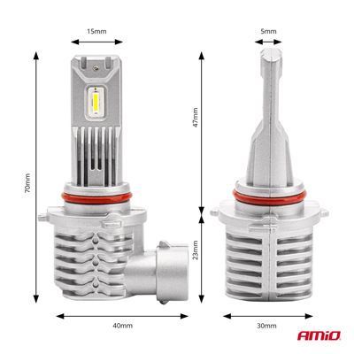 Żarówki Hb3 9005 Hir1 901 H10 X1 6500K Canbus Led