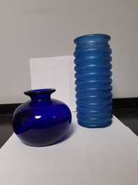 2 jarras de vidro azuis