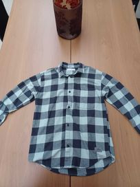 Camisa axadrezada azul escura e cinza Zara 11/12 anos