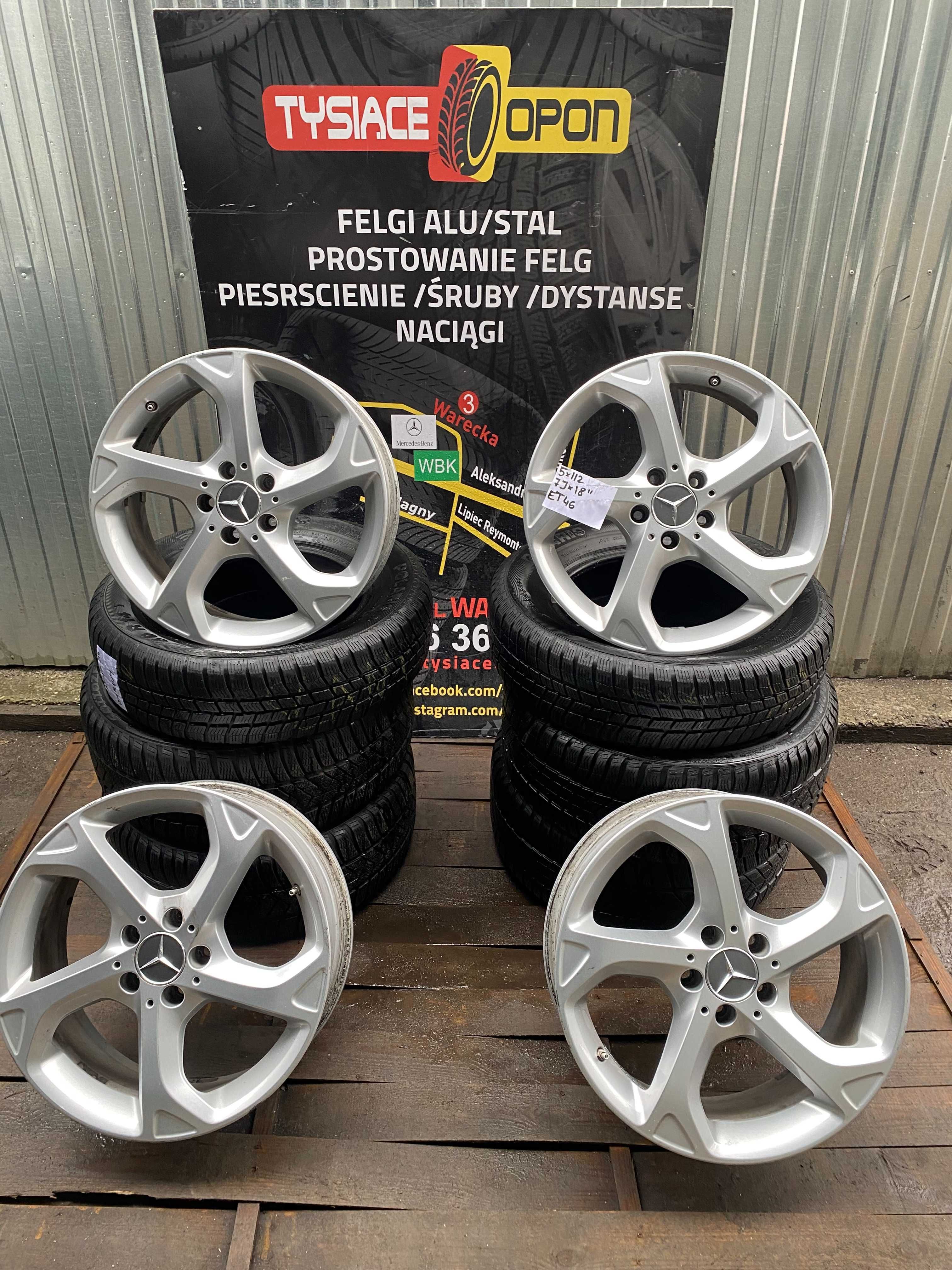 Alufelgi Mercedes GLA GLB 5x112 7J 18 Cali ET46 Montaż Gratis