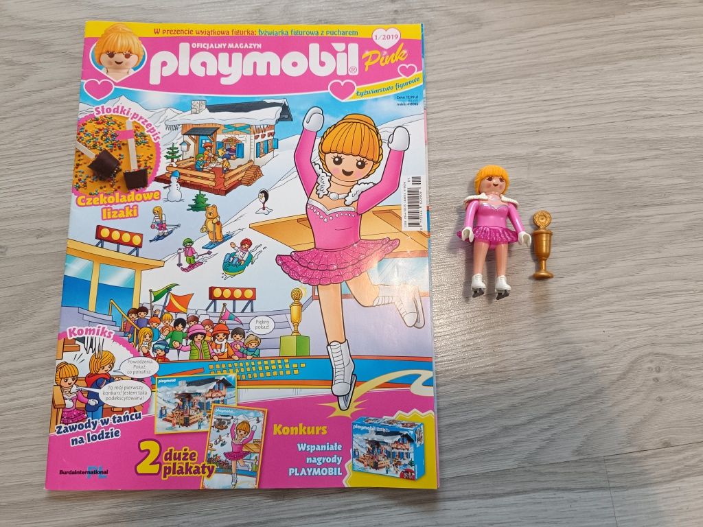 Gazetka Playmobil 1/2019 z figurka łyżwiarka figurowa