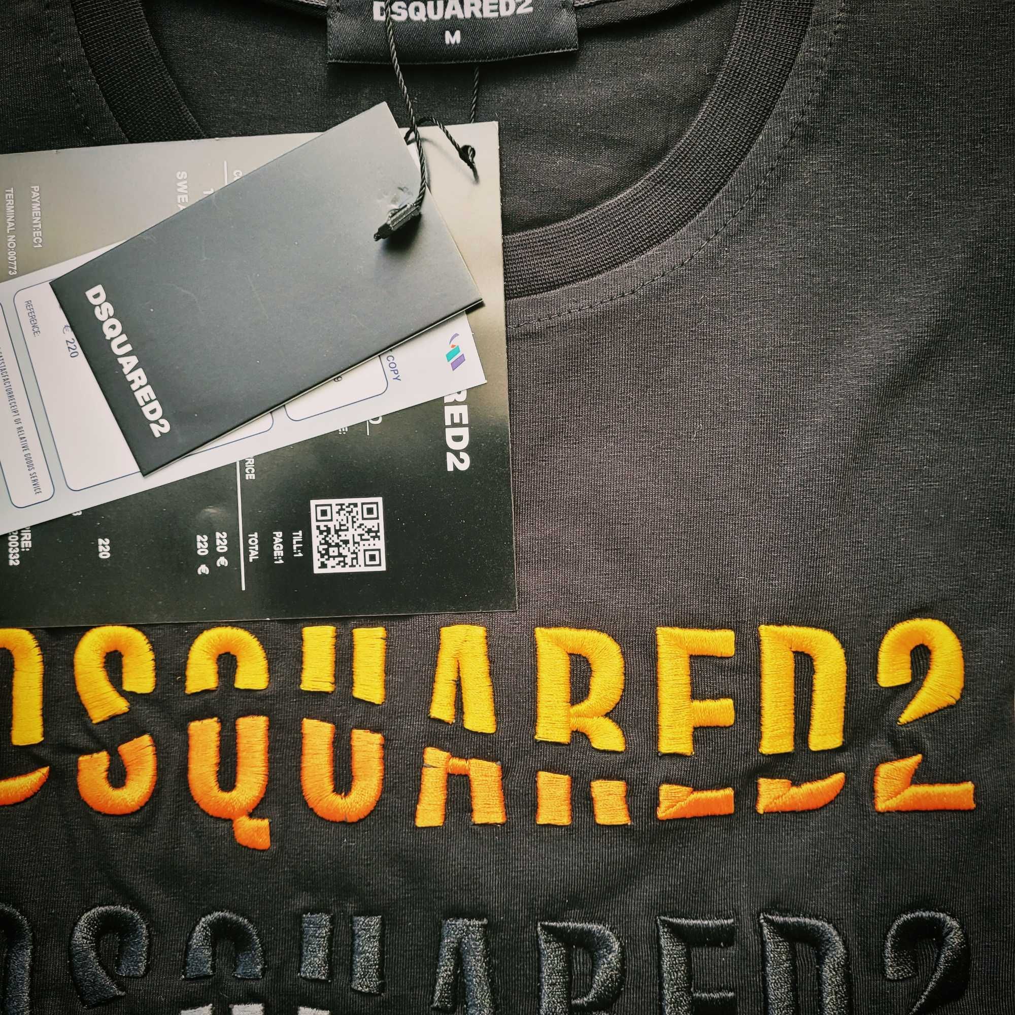 Dsquared2 T-shirt Koszulka Męska DSQ czarna